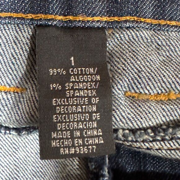 Arizona Jeans Skirt Juniors Size 1 Denim Mini Skirt Retro 90s Y2K Braided‎ - Picture 8 of 10